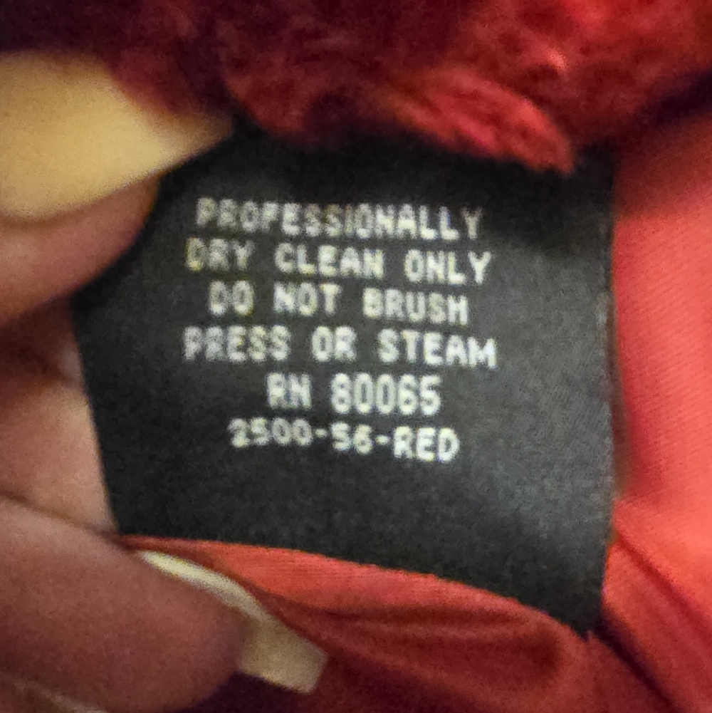 Olympia Red Faux Fur Jacket - Picture 6 of 6